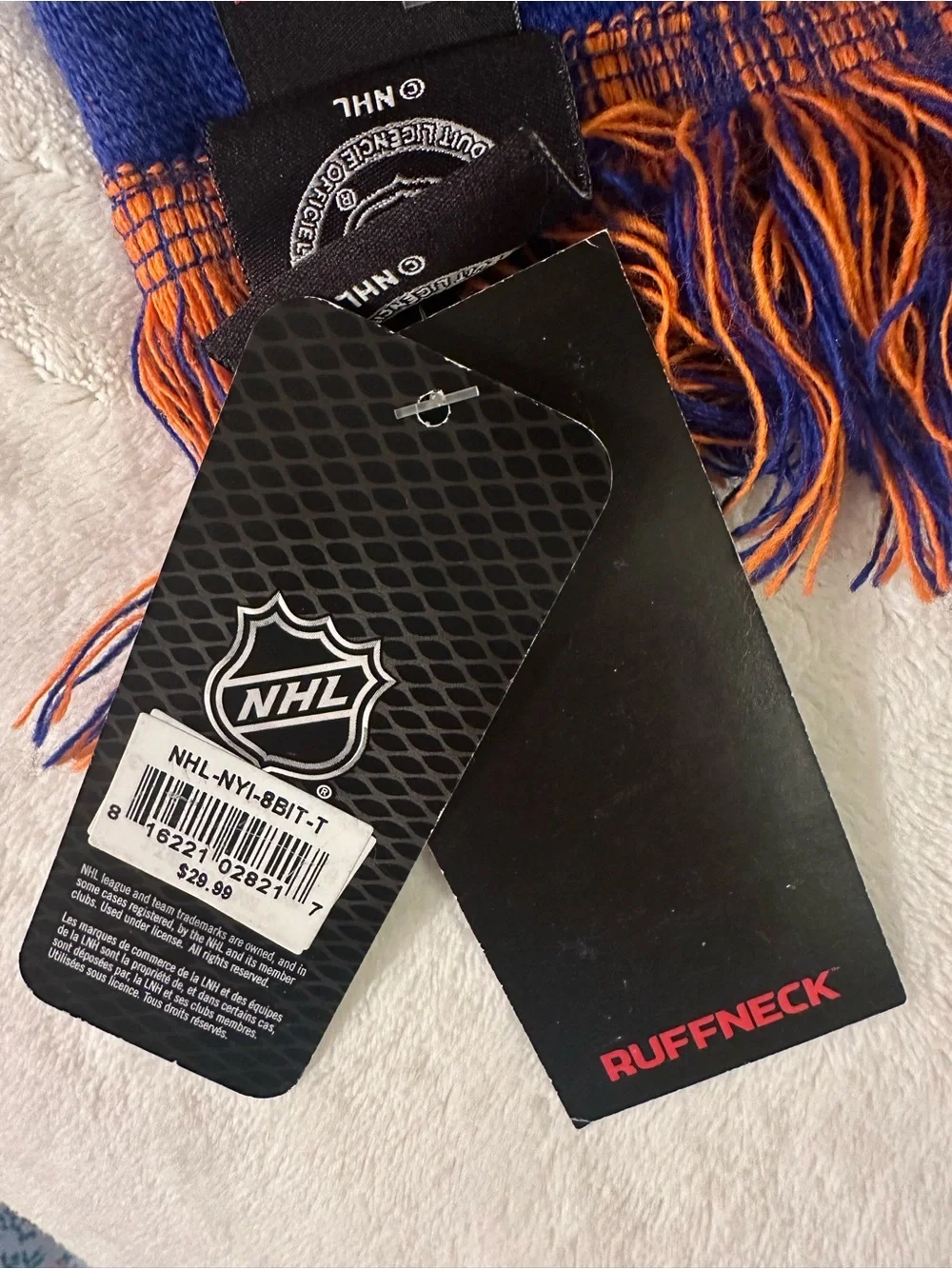 New York Islanders Knit Scarf - Blue and Orange